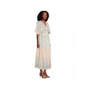 Nwt world market boho indie tribal design long Dress‎ women's l/xl
